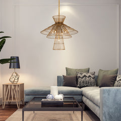 Alito 6 Light Chandelier Rubbed Brass