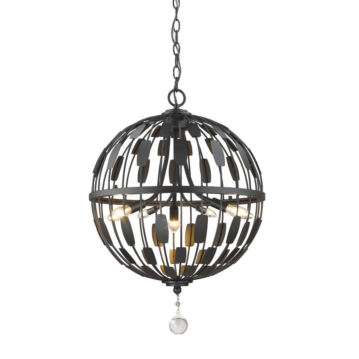 Almet 5 Light Chandelier Bronze