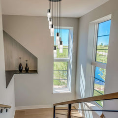 Alton 7 Light Chandelier Matte Black