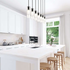Alton 7 Light Linear Chandelier Matte Black