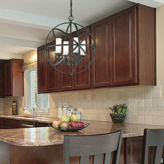 Aranya 4 Light Chandelier Bronze