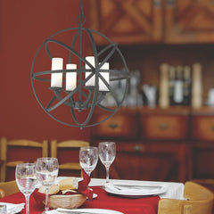 Aranya 4 Light Chandelier Bronze