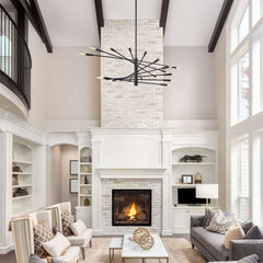 Ascension 20 Light Chandelier Matte Black