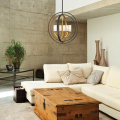 Ashling 6 Light Chandelier Bronze Gold
