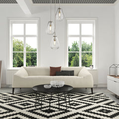 Ayra 3 Light Chandelier Brushed Nickel