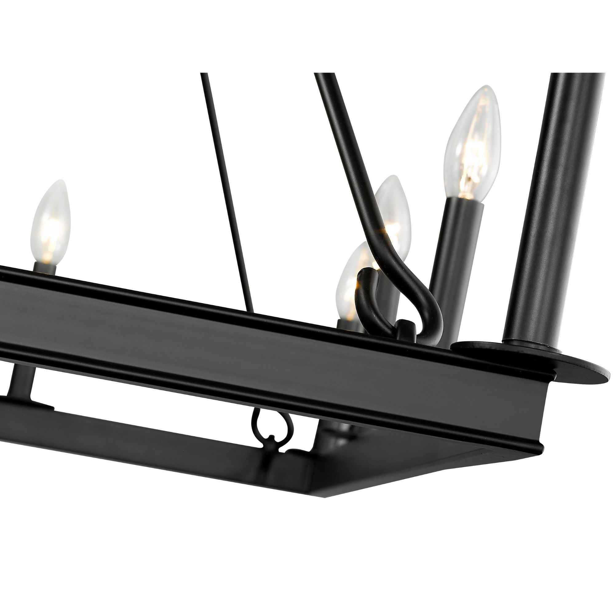 Barclay 12 Light Chandelier Matte Black