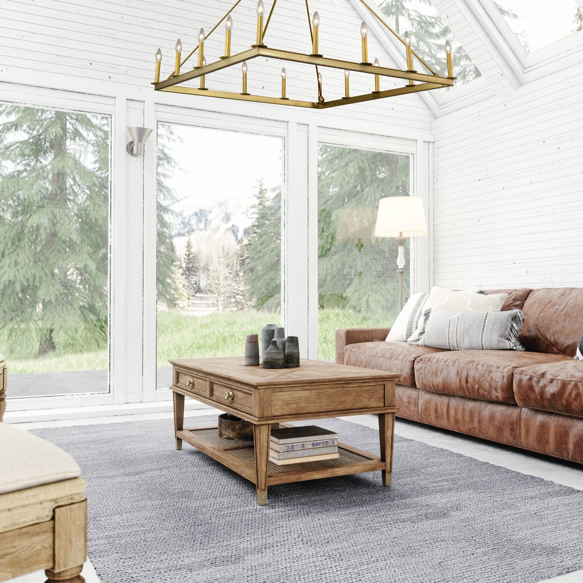 Barclay 16 Light Chandelier Olde Brass