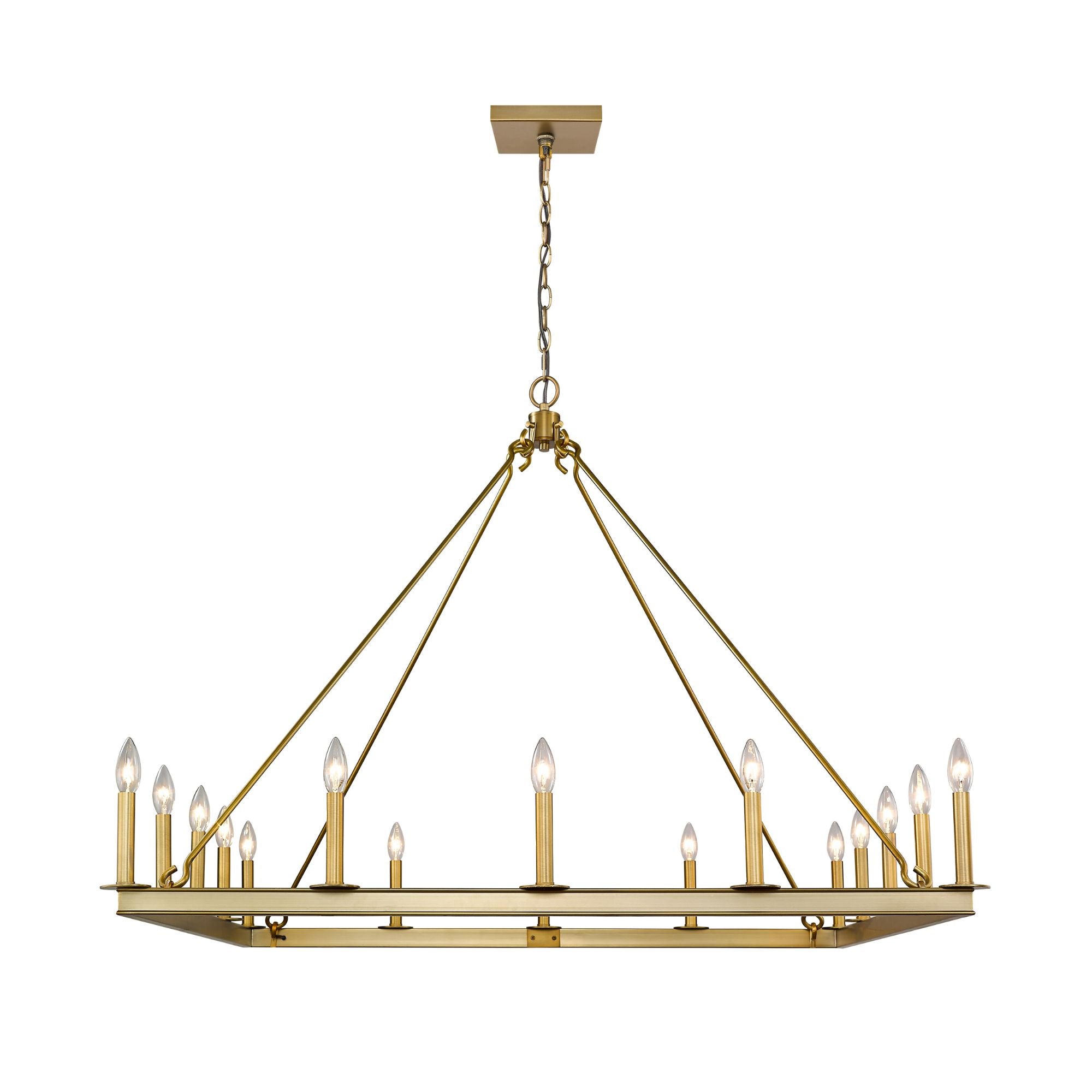 Barclay 16 Light Chandelier Olde Brass