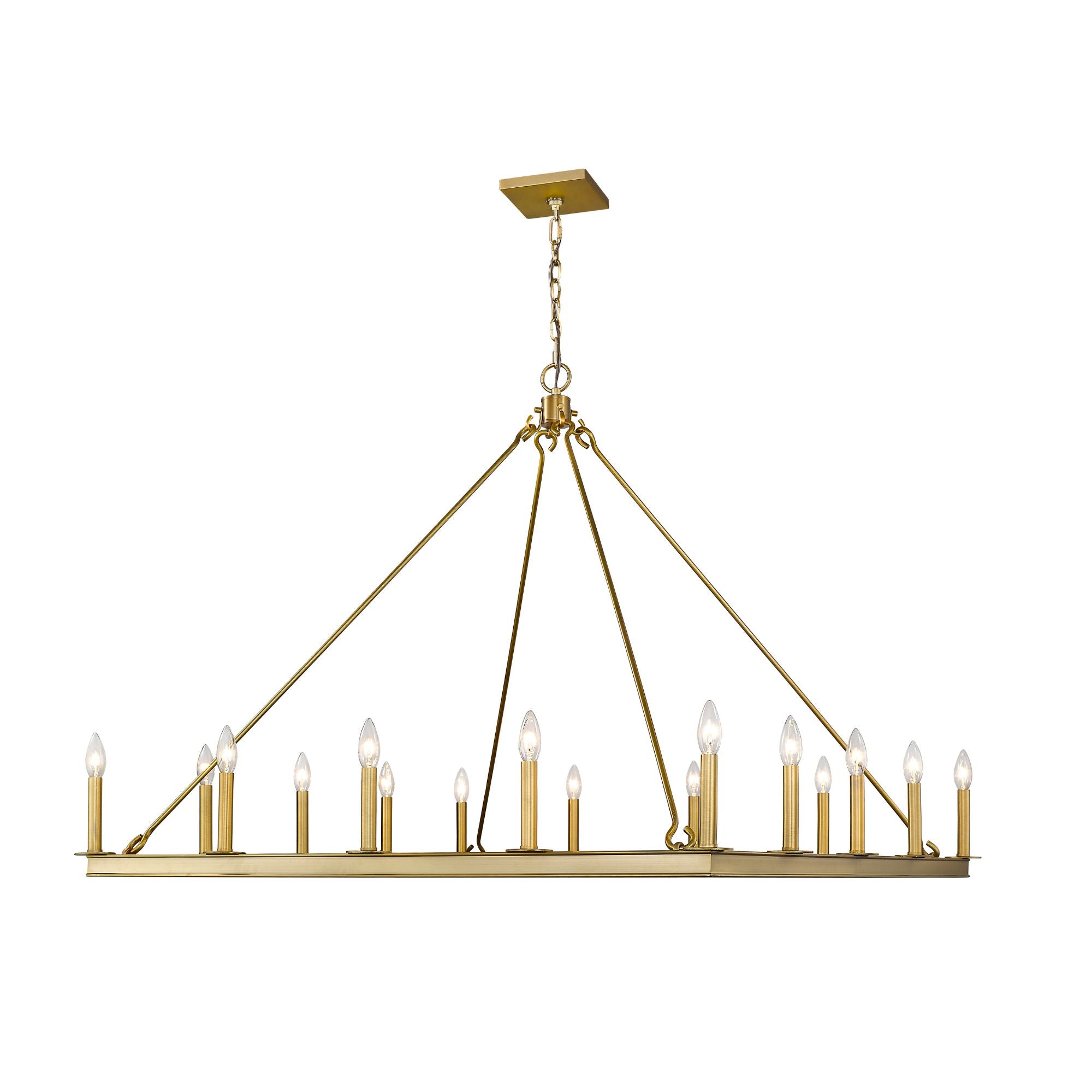 Barclay 16 Light Chandelier Olde Brass