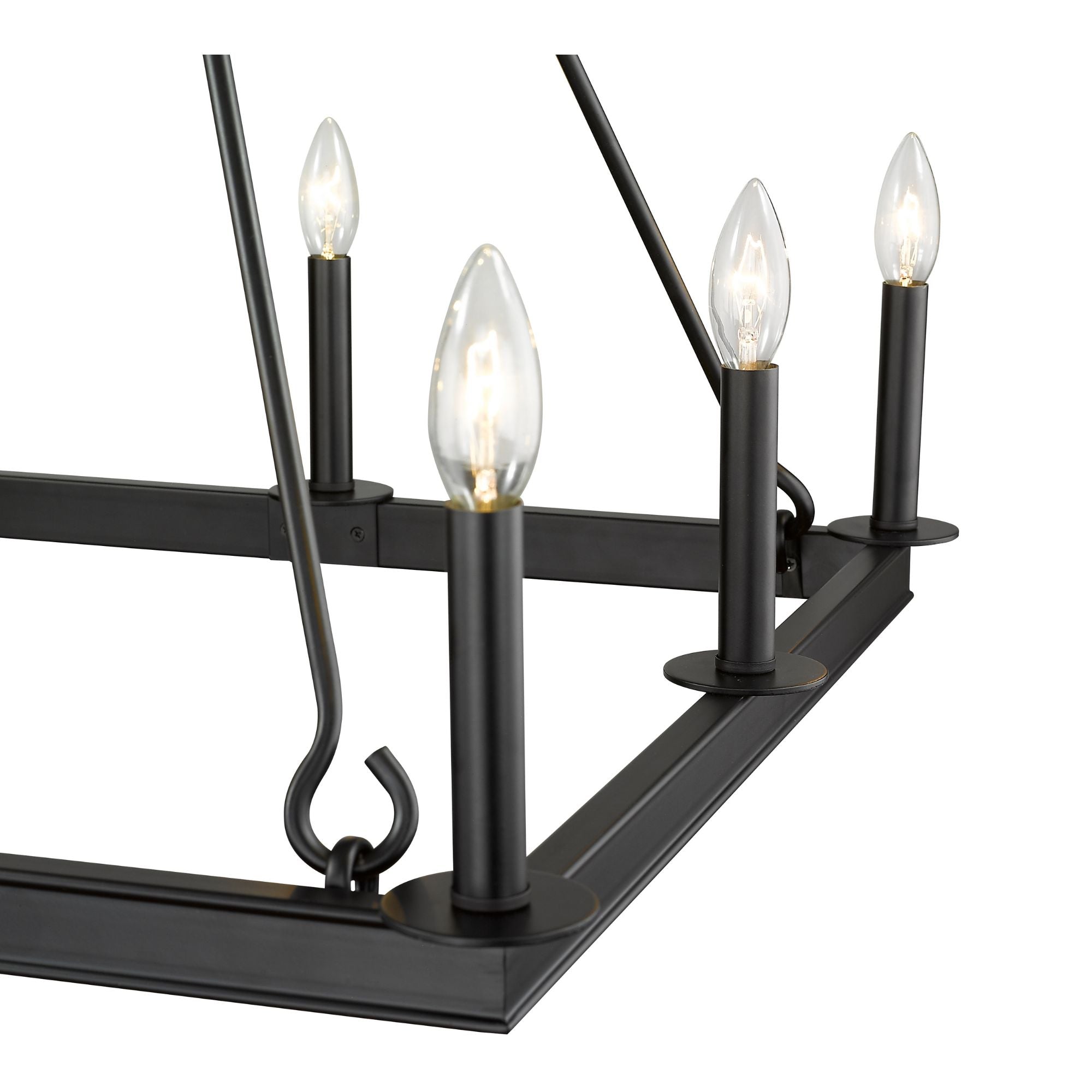 Barclay 8 Light Chandelier Matte Black