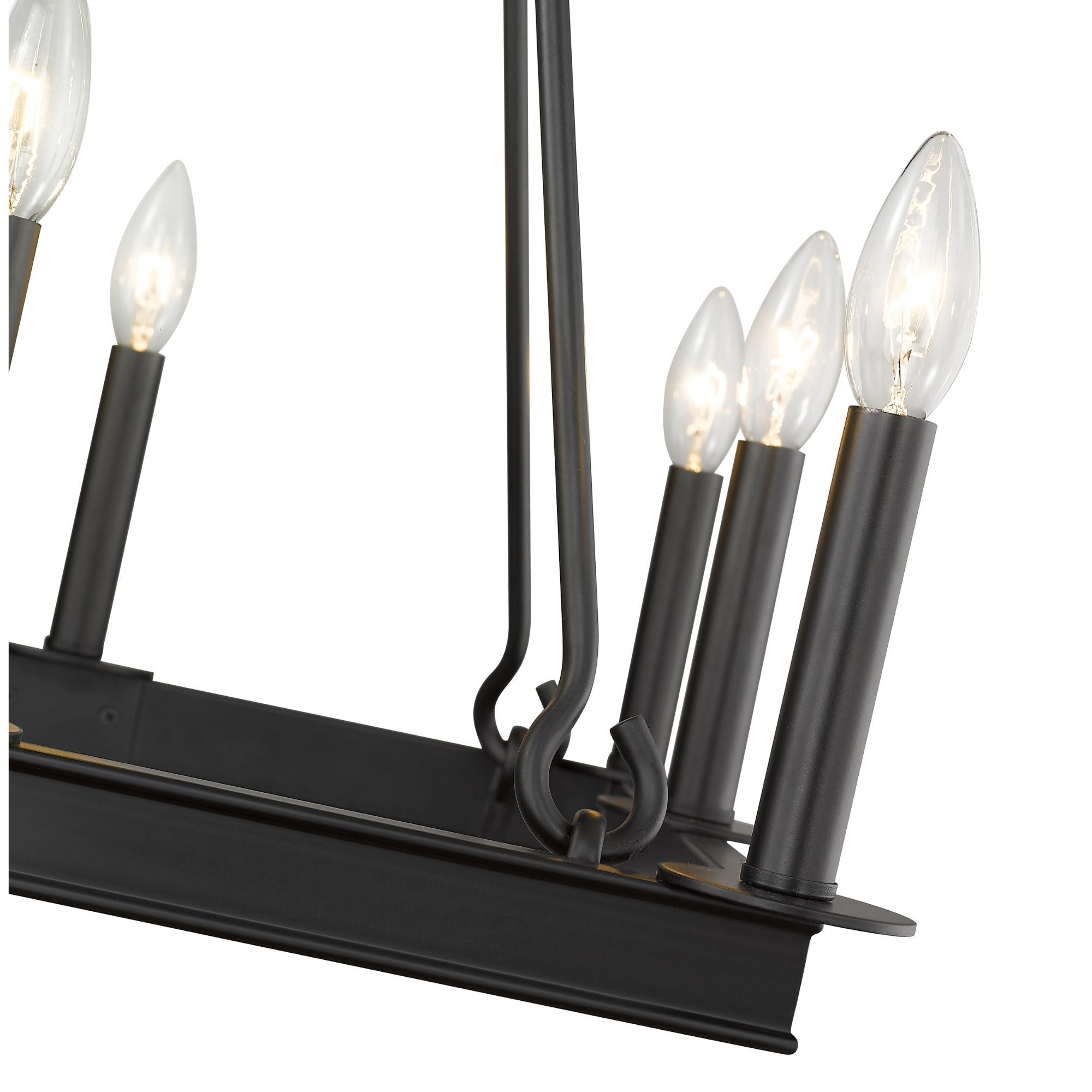 Barclay 8 Light Chandelier Matte Black