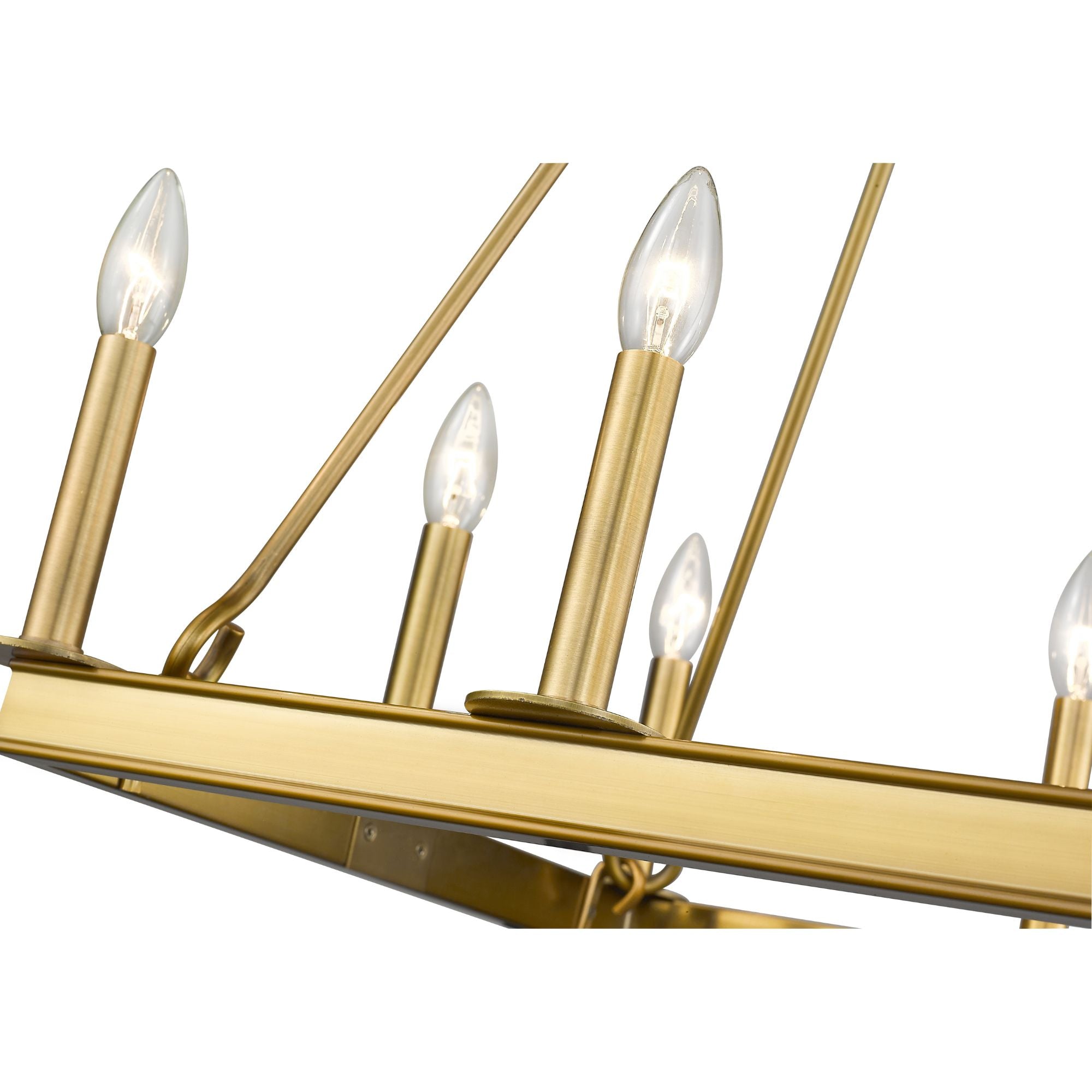 Barclay 8 Light Chandelier Olde Brass
