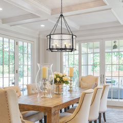 Barrington 6 Light Chandelier Matte Black