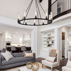 Beau 10 Light Chandelier Bronze