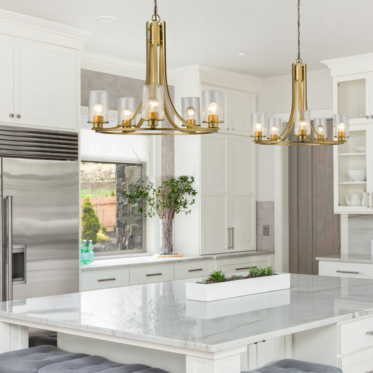 Beckett 5 Light Chandelier Olde Brass