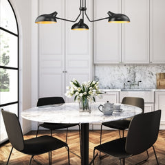 Bellamy 3 Light Chandelier Matte Black