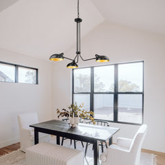 Bellamy 3 Light Chandelier Matte Black