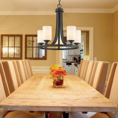Bordeaux 5 Light Chandelier Bronze