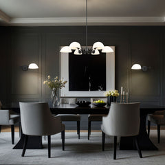 Breton 6 Light Chandelier Matte Black