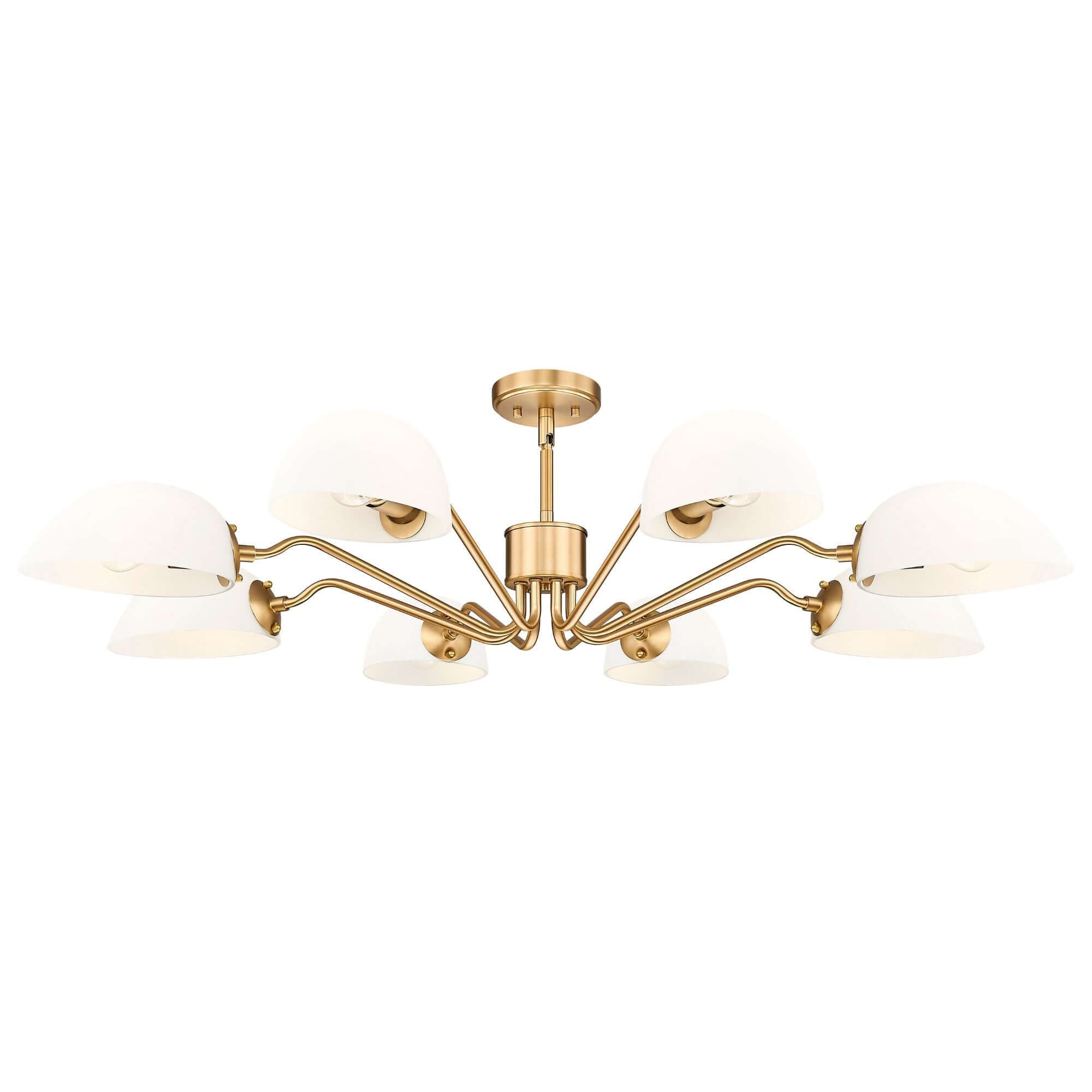 Breton 8 Light Chandelier Modern Gold