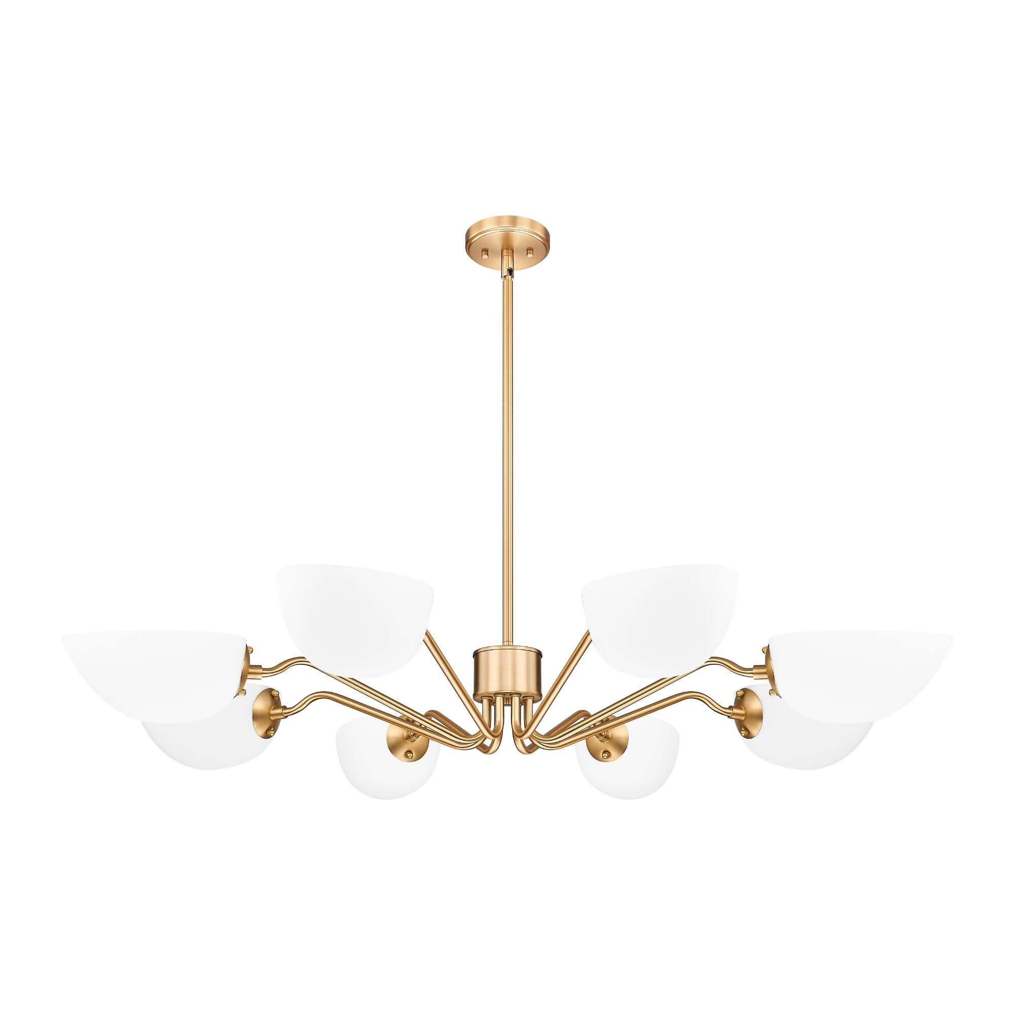 Breton 8 Light Chandelier Modern Gold