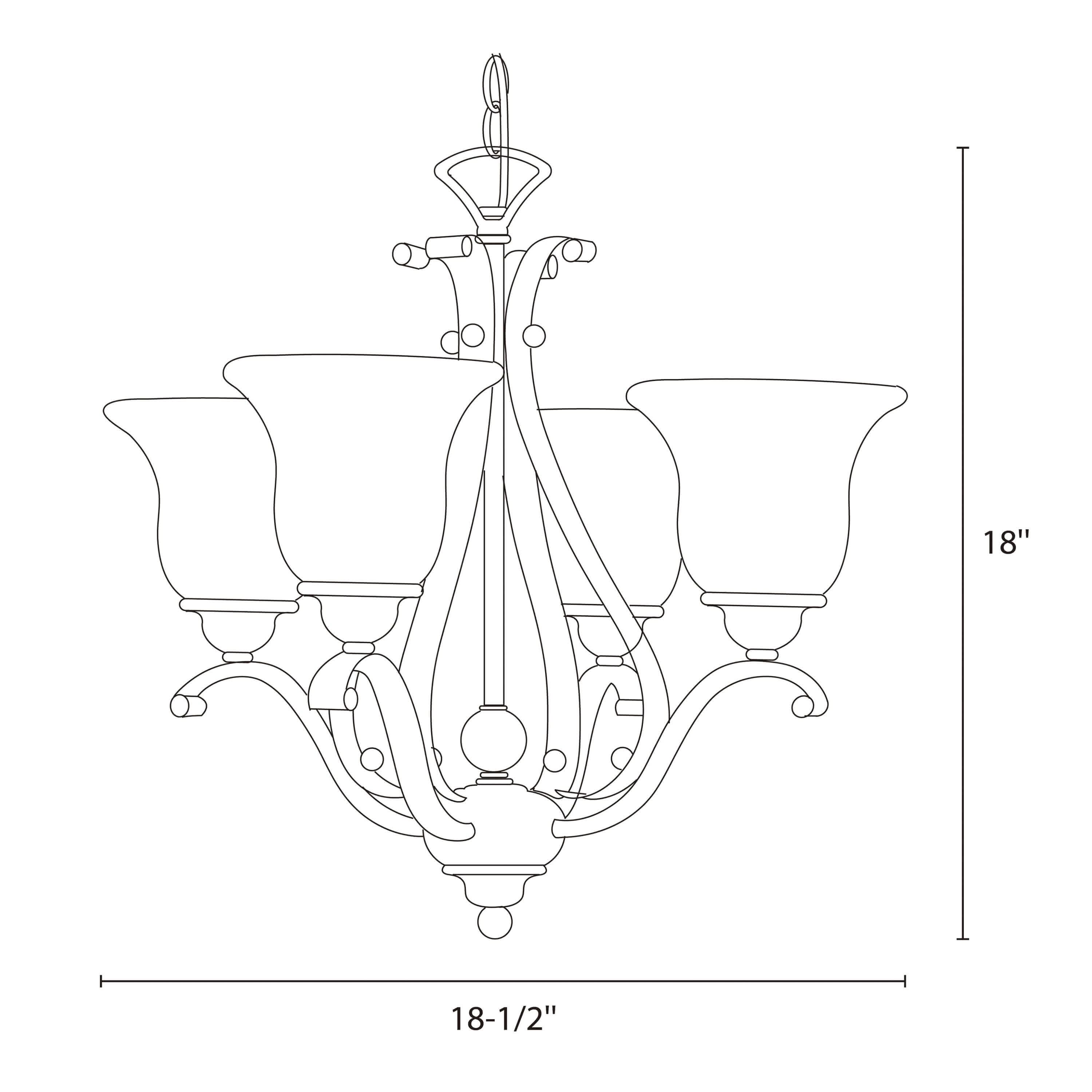 Monrovia 4-Light Mini Chandelier