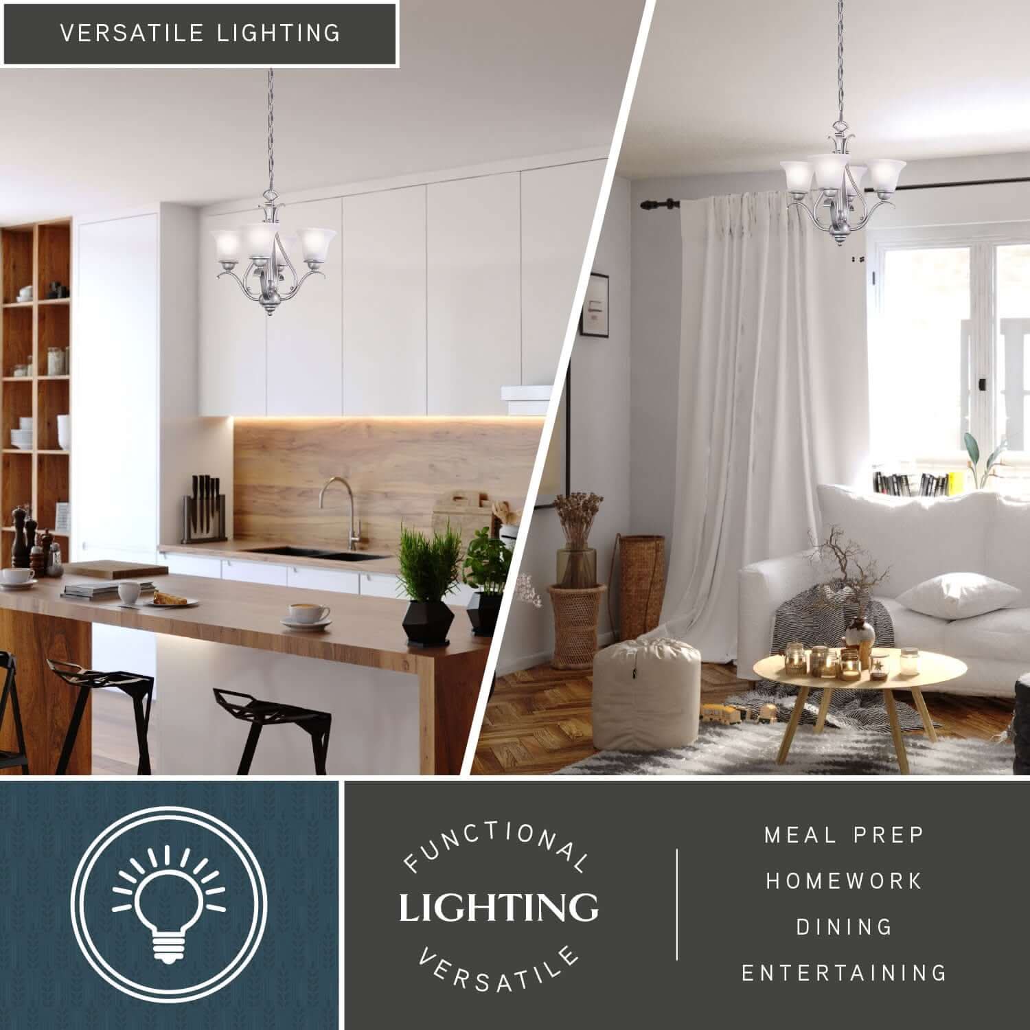 Monrovia 4-Light Mini Chandelier