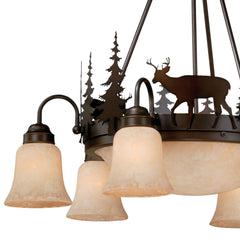 Bryce 9-Light Deer Chandelier