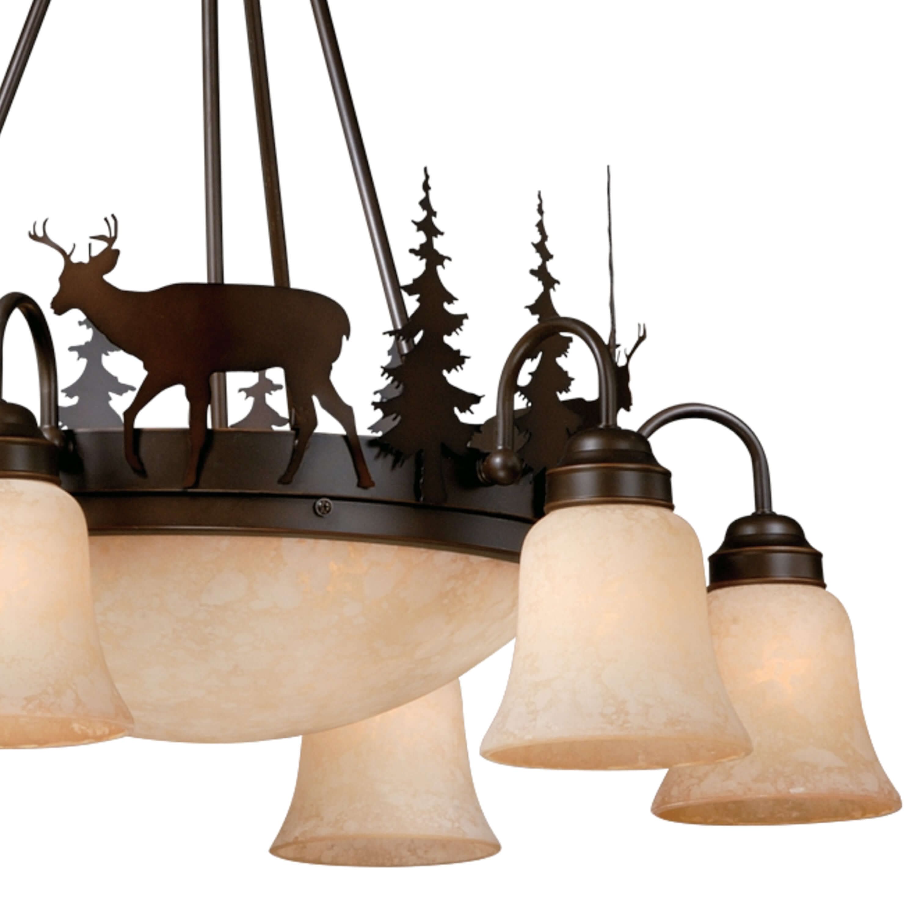 Bryce 9-Light Deer Chandelier