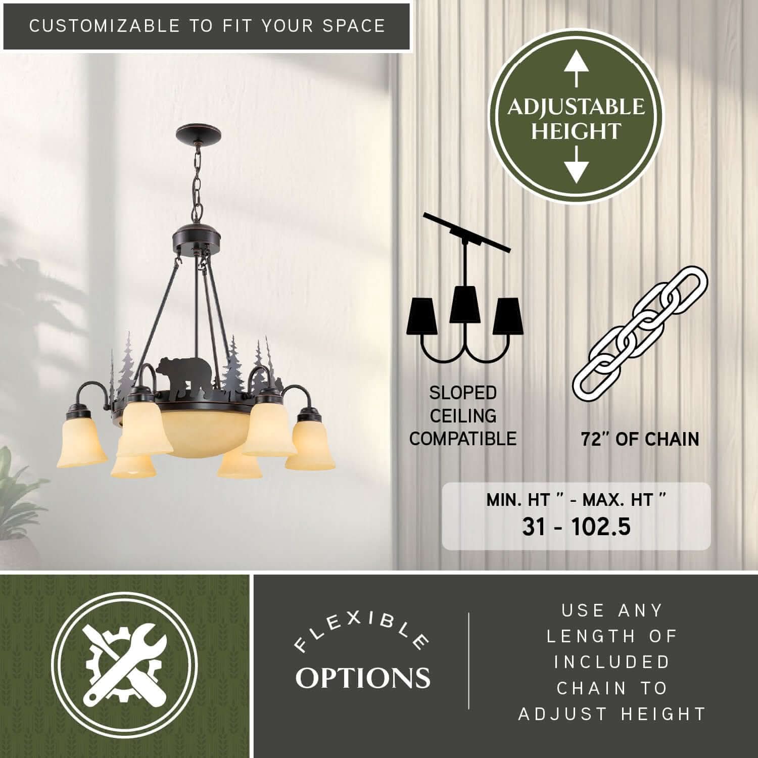 Bozeman 9-Light Chandelier