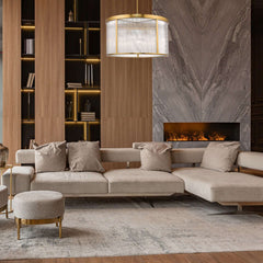 Carnaby 9 Light Chandelier Modern Gold