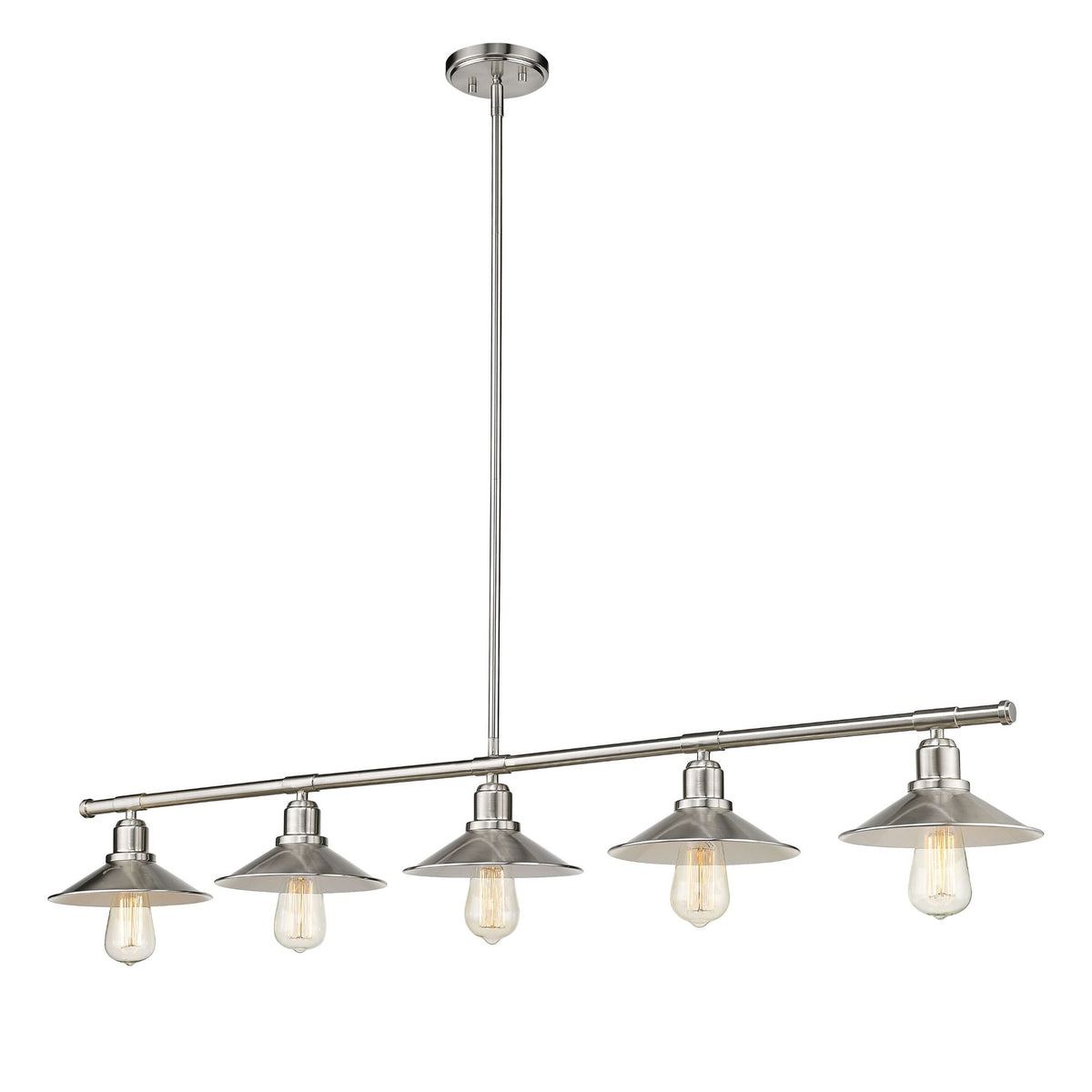 Casa 5 Light Linear Chandelier Brushed Nickel