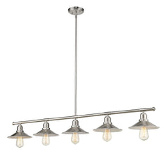 Casa 5 Light Linear Chandelier Brushed Nickel