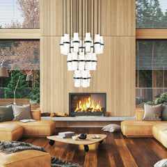 Cayden 27 Light Chandelier Matte Black