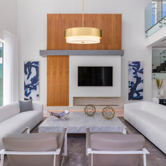 Counterpoint 6 Light Chandelier Modern Gold