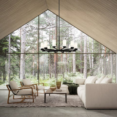 Danica 12 Light Chandelier Matte Black