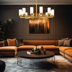 Danica 12 Light Chandelier Modern Gold