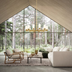 Danica 12 Light Chandelier Modern Gold