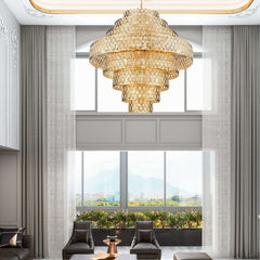 Dealey 25 Light Chandelier Heirloom Brass