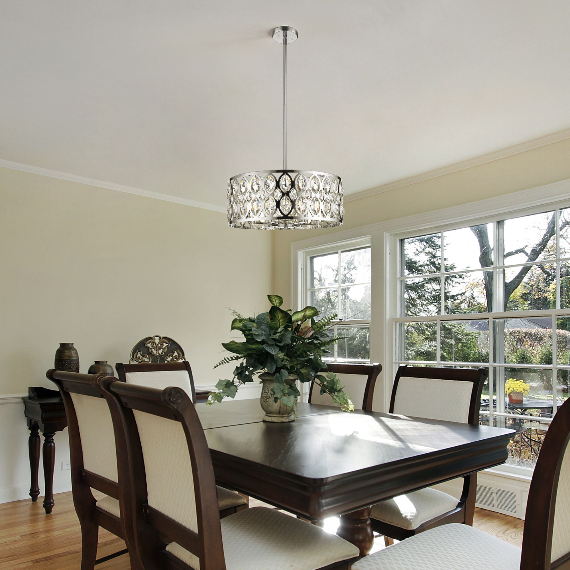 Dealey 6 Light Chandelier Chrome