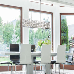 Dealey 7 Light Linear Chandelier Chrome