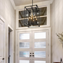 Easton 12 Light Chandelier Matte Black