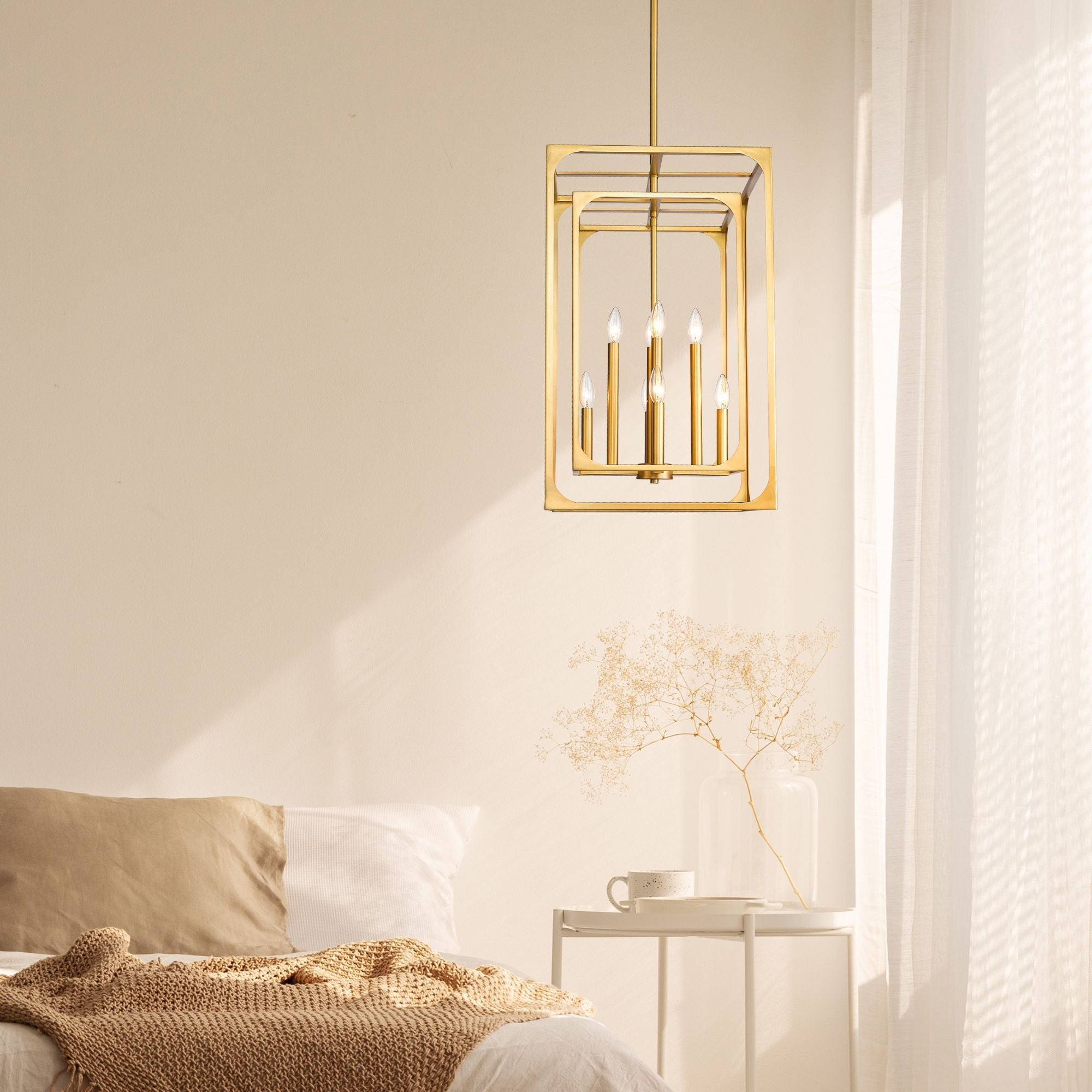 Easton 8 Light Chandelier Rubbed Brass