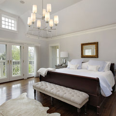 Emily 9 Light Chandelier Polished Nickel