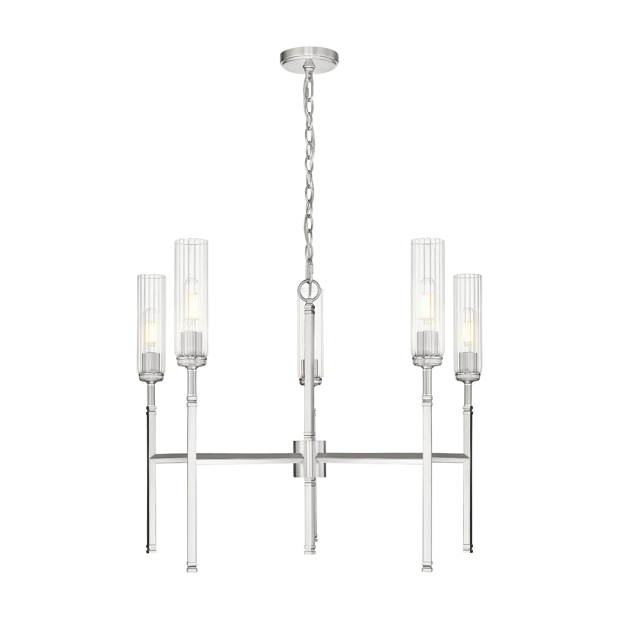 Esme 5 Light Chandelier Brushed Nickel