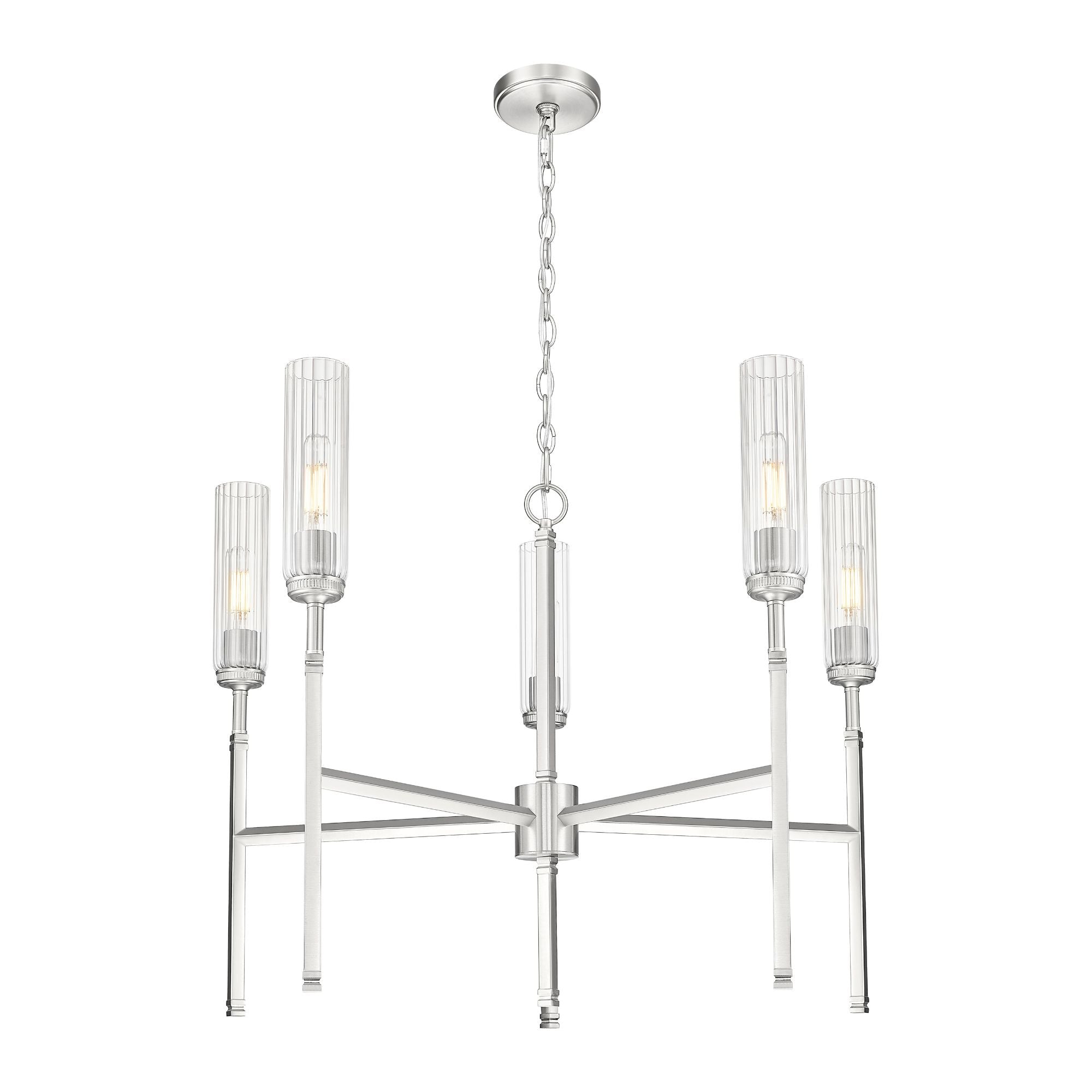 Esme 5 Light Chandelier Brushed Nickel