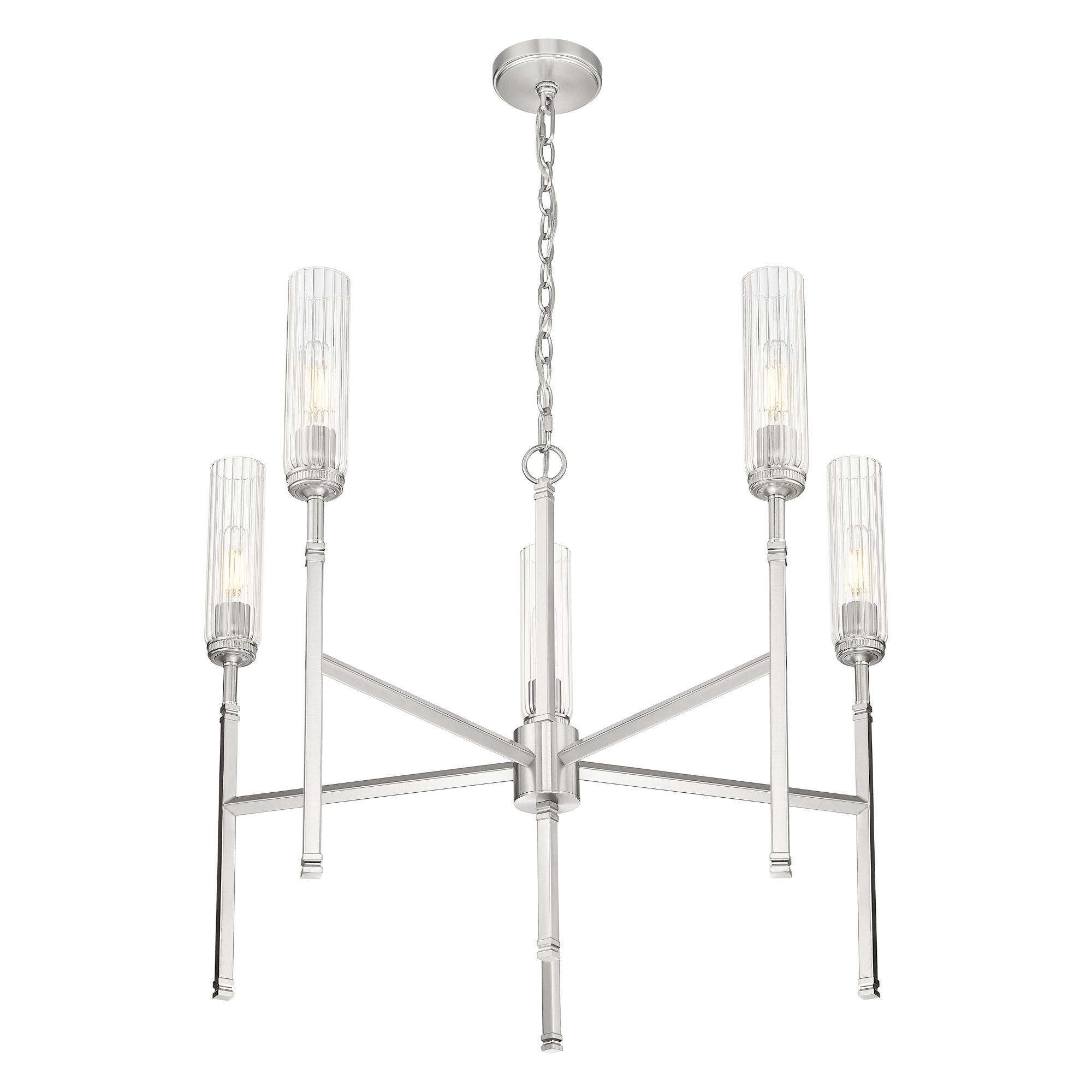 Esme 5 Light Chandelier Brushed Nickel