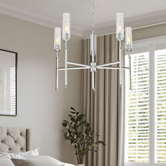 Esme 5 Light Chandelier Brushed Nickel