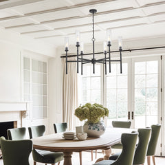 Esme 6 Light Chandelier Matte Black