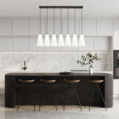 Farrell 7 Light Linear Chandelier Matte Black
